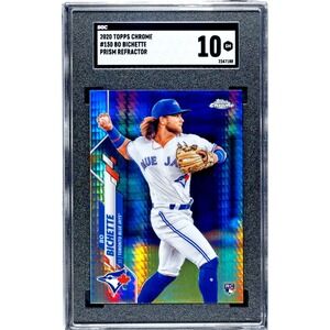2020‎ Topps Chrome - Bo Bichette #150 Prism Refractor (RC) SGC 10 GEM